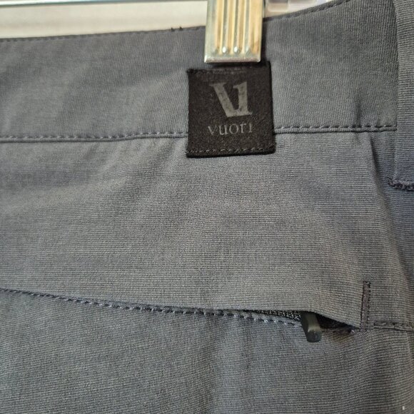 Vuori Aim Pant Golf Travel Lightweight 4 Way-Stretch Pocket Zip Charcoal V431 - Picture 7 of 12
